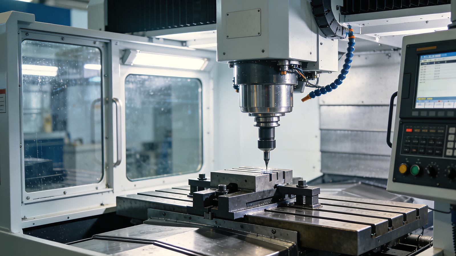 CNC machining department at MZP Machining