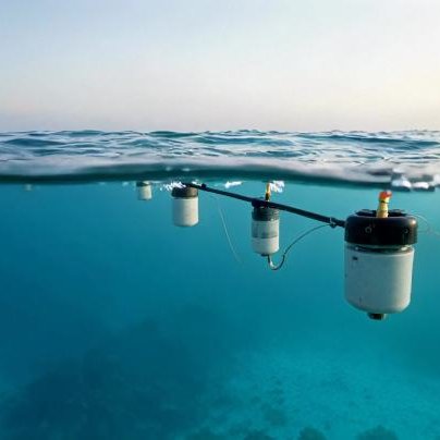 Ocean sensor buoys deployed offshore